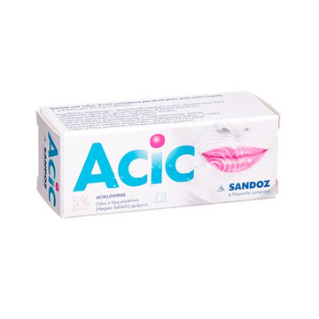 ACIC cream for cold sores 2g.