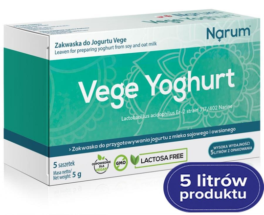 Narum Vege Yoghurt - starter for making vegan homemade yogurt