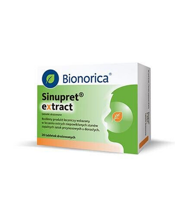 2 boxes SINUPRET EXTRACT - 20 tablets For the sinuses, 2×20