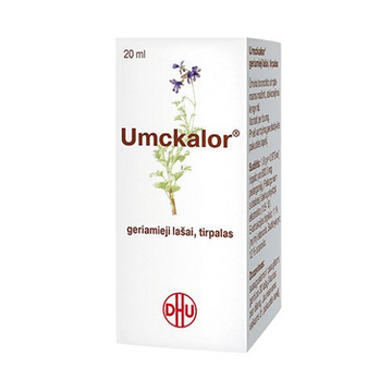 Umckalor oral drops 20ml - Liquid extract of pelargonium root - Acute bronchitis