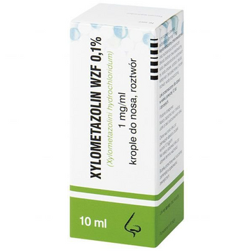 Xylometazolin WZF 1mg/ml, nasal drops, 10ml