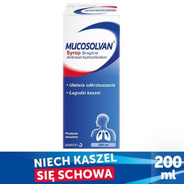 2x 200ml Mucosolvan 30mg/5ml Syrup / Dry Couch / Improves Respiratory Function 400ml