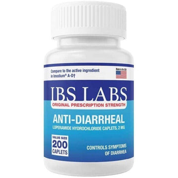 Anti Diarrheal 2mg 200 Caplets by IBS LABS MADE IN USA IBS LABS Au supplements