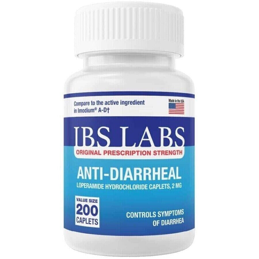 Anti Diarrheal 2mg 200 Caplets by IBS LABS MADE IN USA IBS LABS Au supplements