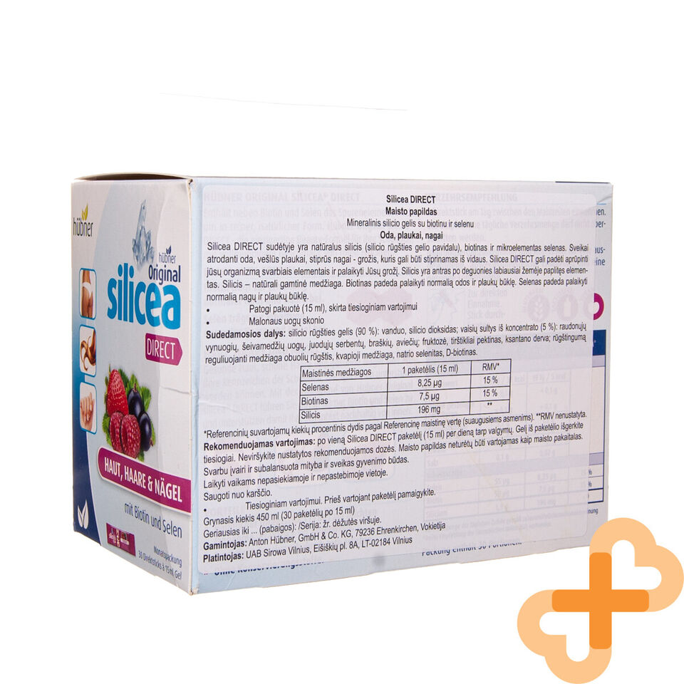 SILICEA DIRECT 15 ml Oral Gel 30 pcs. Drink Liquid Skin Hair Nail Supplem SILICEA Au supplements